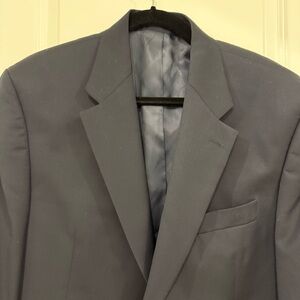 Vintage Lauren Ralph Lauren Navy Blazer with Gold Tone Button Pure Wool Size 44R